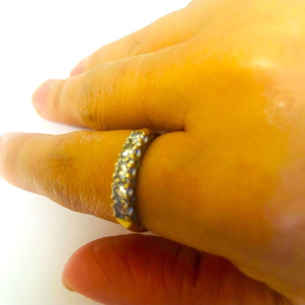 14K DIAMONDS GOLD RING SIZE 5